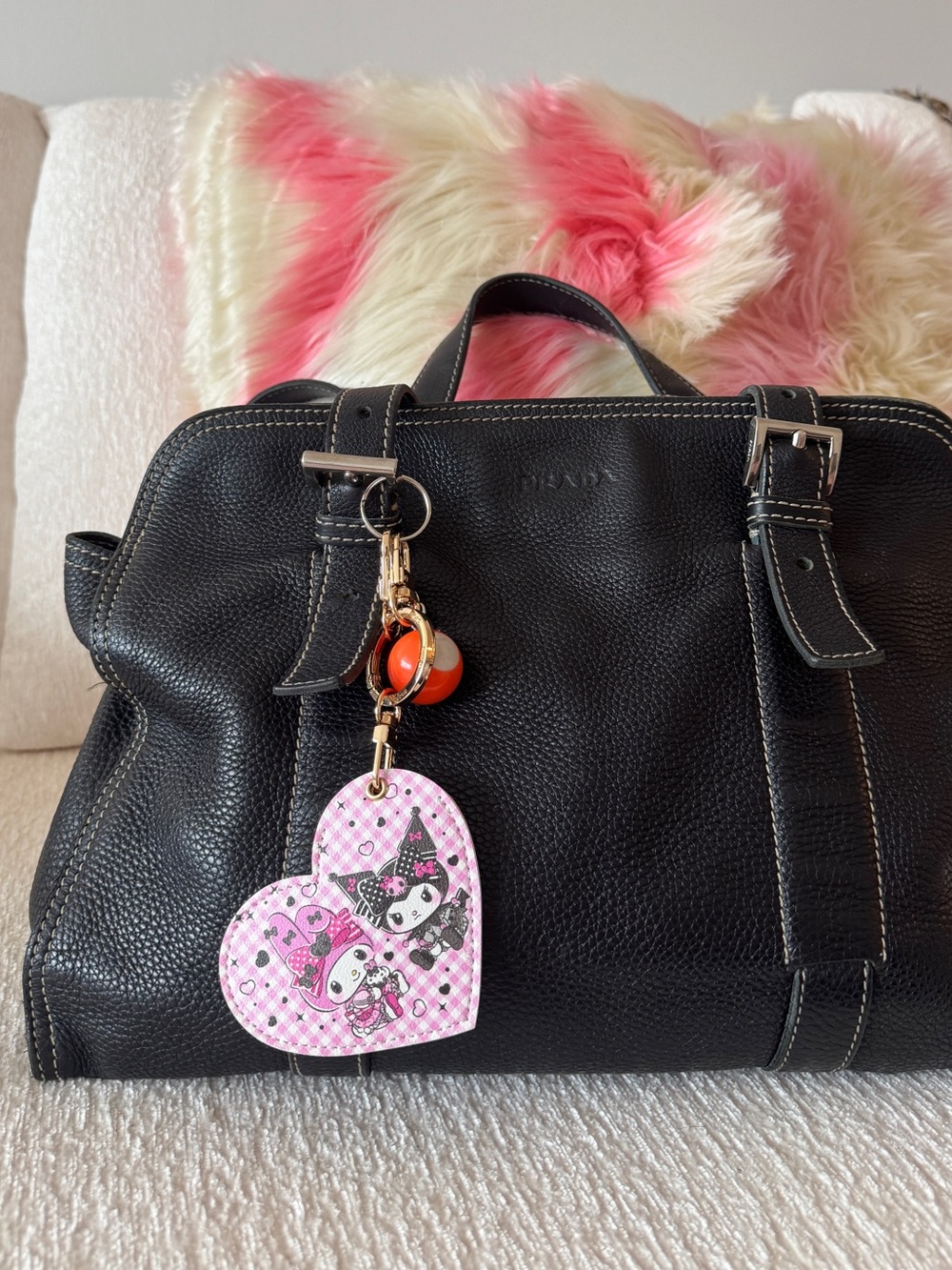 SANRIO MY MELODY & KUROMI ANNIVERSARY AIR TAG KEY CHAIN